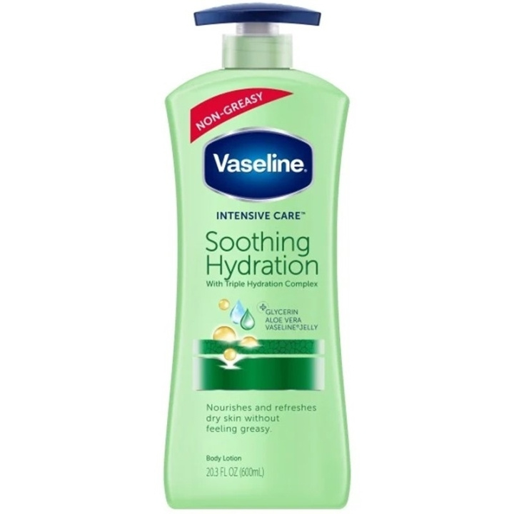 Vaseline Aloe Soothing Hydration Body Lotion 600ml i gruppen SKÖNHET & HÄLSA / Hudvård / Kroppsvård / Body lotion hos TP E-commerce Nordic AB (C62264)