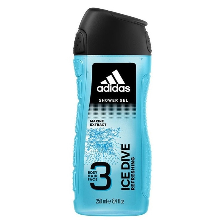 adidas Adipure Ice Dive Shower Gel 250ml i gruppen SKÖNHET & HÄLSA / Hudvård / Kroppsvård / Bad & Duschcreme hos TP E-commerce Nordic AB (C62392)