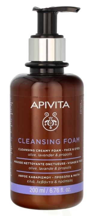 Apivita Face & Eye Foam Cleanser 200 ml i gruppen SKÖNHET & HÄLSA / Hudvård / Ansiktsvård / Rengöring hos TP E-commerce Nordic AB (C62421)