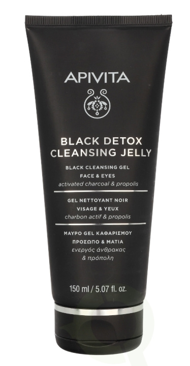 Apivita Black Cleansing Gel 150 ml i gruppen SKÖNHET & HÄLSA / Hudvård / Ansiktsvård / Rengöring hos TP E-commerce Nordic AB (C62425)