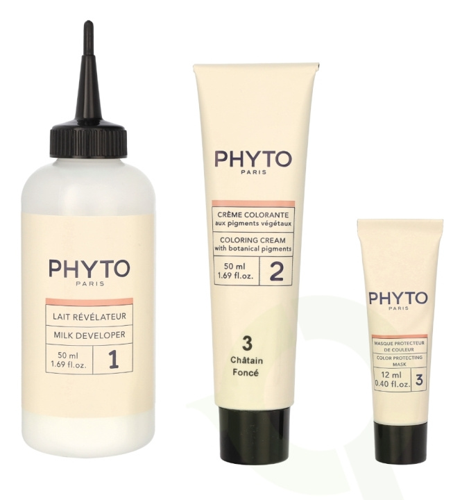 Phyto Phytocolor Permanent Color 112 ml #03 Dark Brown i gruppen SKÖNHET & HÄLSA / Hår & Styling / Hårvårdsprodukter / Hårfärg / Hårfärg & Färgbomb hos TP E-commerce Nordic AB (C62436)