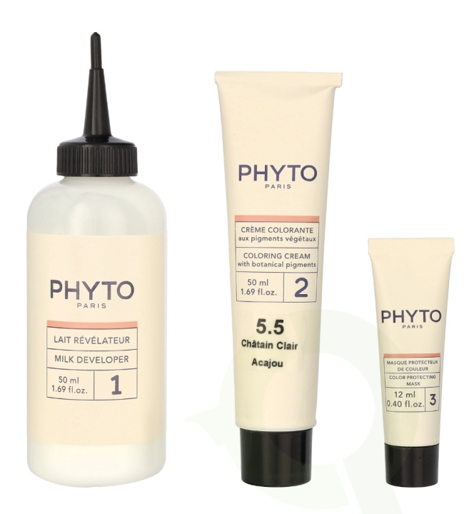 Phyto Phytocolor Permanent Color 112 ml 5.5 Light Mahogany Brown i gruppen SKÖNHET & HÄLSA / Hår & Styling / Hårvårdsprodukter / Hårfärg / Hårfärg & Färgbomb hos TP E-commerce Nordic AB (C62438)