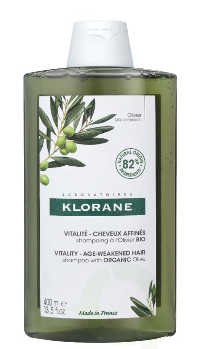Klorane Vitality Shampoo With Organic Olive 400 ml Age-Weakend Hair i gruppen SKÖNHET & HÄLSA / Hår & Styling / Hårvårdsprodukter / Schampo hos TP E-commerce Nordic AB (C62470)