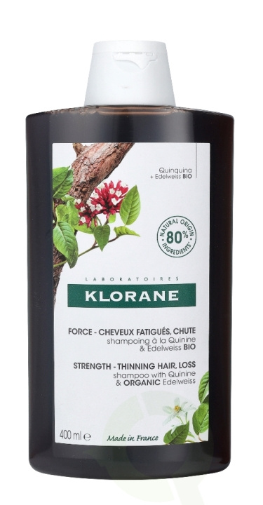 Klorane Strenghtening Shampoo With Quinine & Org. Edelweiss 400 ml i gruppen SKÖNHET & HÄLSA / Hår & Styling / Hårvårdsprodukter / Schampo hos TP E-commerce Nordic AB (C62474)