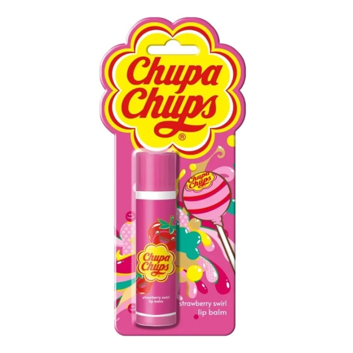 Chupa Chups Lip Balm Juicy Strawberry i gruppen SKÖNHET & HÄLSA / Makeup / Läppar / Läppbalsam hos TP E-commerce Nordic AB (C62484)