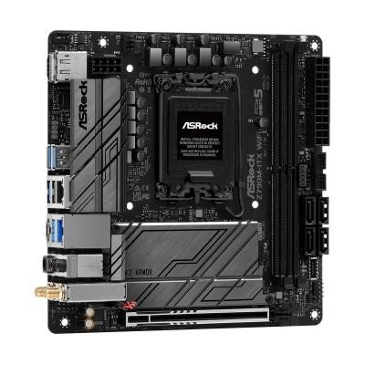 ASRock Z790M-ITX WiFi Intel LGA 1700 Mini-ITX Motherboard i gruppen DATORER & KRINGUTRUSTNING / Datorkomponenter / Moderkort hos TP E-commerce Nordic AB (C62527)