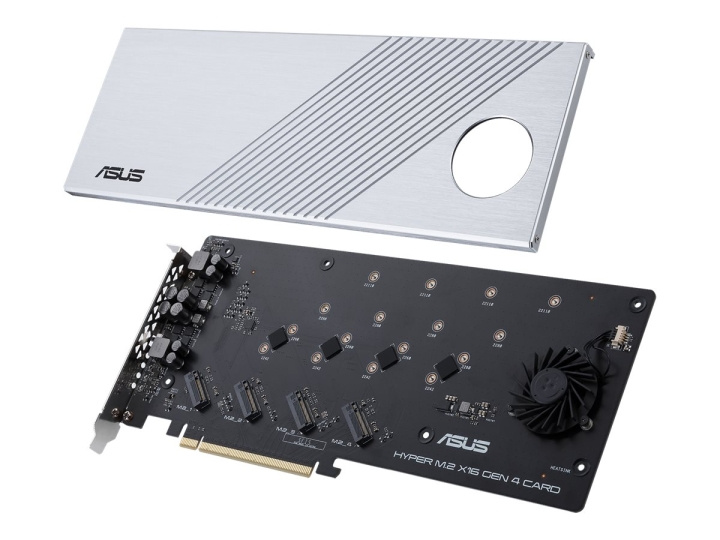 ASUS HYPER M.2 X16 GEN 4 CARD Interfaceadapter i gruppen DATORER & KRINGUTRUSTNING / Datorkomponenter / Hårddiskar / Adaptrar & Tillbehör hos TP E-commerce Nordic AB (C62623)