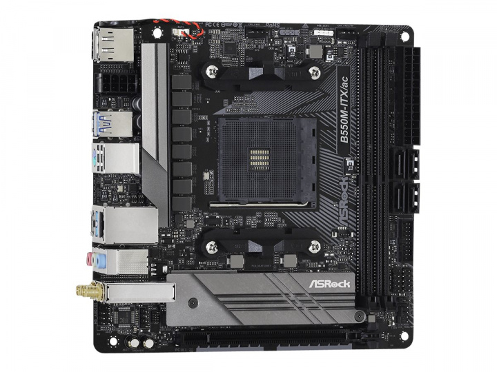 ASRock B550M-ITX/ac Mini ITX AM4 AMD B550 i gruppen DATORER & KRINGUTRUSTNING / Datorkomponenter / Moderkort hos TP E-commerce Nordic AB (C62632)