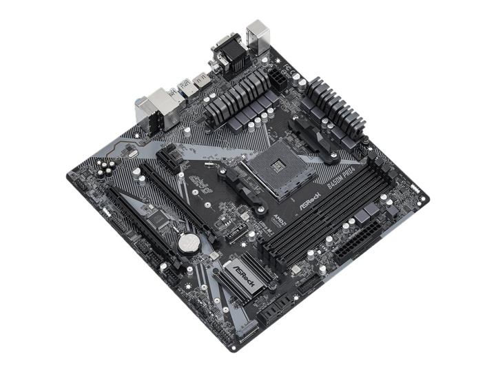 ASRock B450M Pro4 R2.0 Micro-ATX AM4 AMD B450 i gruppen DATORER & KRINGUTRUSTNING / Datorkomponenter / Moderkort hos TP E-commerce Nordic AB (C62660)