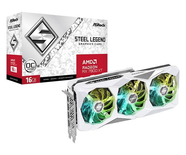 ASRock Steel Legend Radeon RX 7800 XT 16GB OC 16GB i gruppen DATORER & KRINGUTRUSTNING / Datorkomponenter / Grafikkort hos TP E-commerce Nordic AB (C62676)