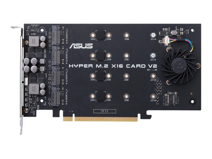 ASUS HYPER M.2 X16 CARD V2 Interfaceadapter i gruppen DATORER & KRINGUTRUSTNING / Datorkomponenter / Hårddiskar / Adaptrar & Tillbehör hos TP E-commerce Nordic AB (C62682)