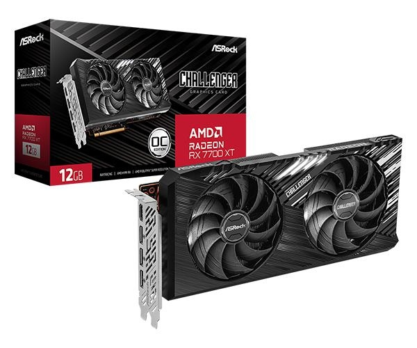 ASRock Challenger Radeon RX 7700 XT 12GB OC 12GB i gruppen DATORER & KRINGUTRUSTNING / Datorkomponenter / Grafikkort hos TP E-commerce Nordic AB (C62707)