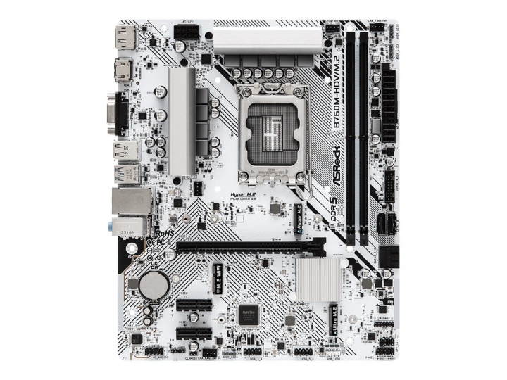 ASRock B760M-H/M.2 - mATX DDR5 LGA1700 i gruppen DATORER & KRINGUTRUSTNING / Datorkomponenter / Moderkort hos TP E-commerce Nordic AB (C62733)