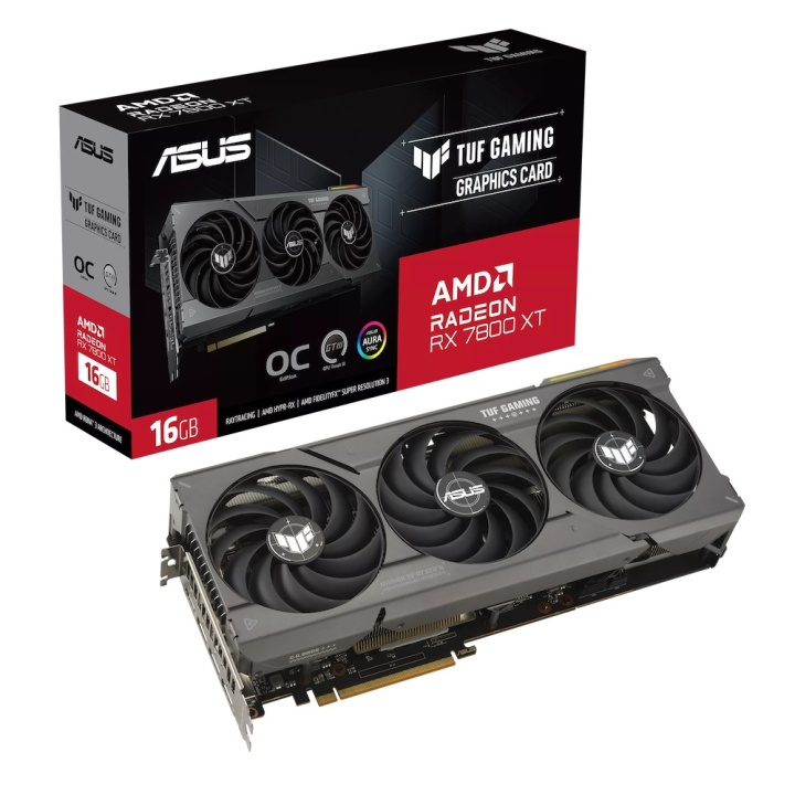 ASUS TUF Gaming Radeon RX 7800 XT 16GB 16GB OC Edition i gruppen DATORER & KRINGUTRUSTNING / Datorkomponenter / Grafikkort hos TP E-commerce Nordic AB (C62737)