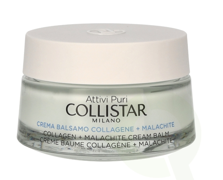 Collistar Attivi Puri Collagen + Malachite Cream Balm 50 ml i gruppen SKÖNHET & HÄLSA / Hudvård / Ansiktsvård / Dagkräm hos TP E-commerce Nordic AB (C62888)