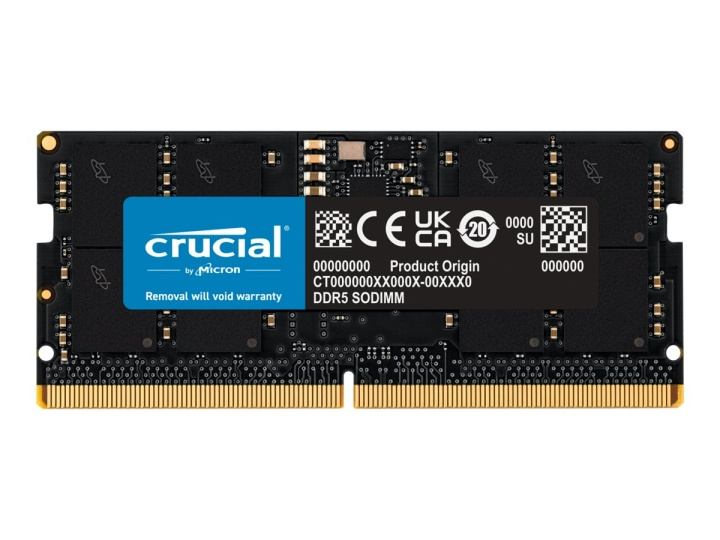 Crucial DDR5 16GB 4800MHz CL40 Non-ECC SO-DIMM 262-PIN i gruppen DATORER & KRINGUTRUSTNING / Datorkomponenter / RAM-minnen / DDR5 hos TP E-commerce Nordic AB (C63023)