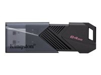 Kingston DataTraveler Onyx 64GB USB 3.2 Gen 1 Svart i gruppen HEMELEKTRONIK / Lagringsmedia / USB-minnen / USB 3.2 hos TP E-commerce Nordic AB (C63064)