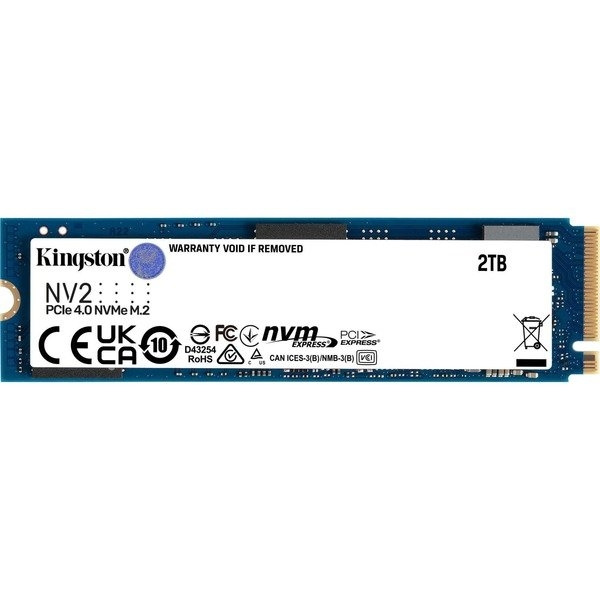 Kingston 2 TB SSD Kingston NV2 M.2 2280 PCIe 4.0 NVMe [R3500/W2800] i gruppen DATORER & KRINGUTRUSTNING / Datorkomponenter / Hårddiskar / SSD hos TP E-commerce Nordic AB (C63183)