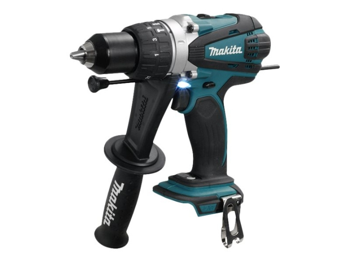 Makita DHP458Z Slagborrmaskin/skruvdragare Inget batteri 18V i gruppen HEM, HUSHÅLL & TRÄDGÅRD / Verktyg / Borrmaskiner hos TP E-commerce Nordic AB (C63223)