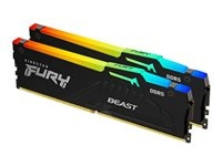 Kingston FURY Beast DDR5 16GB kit 5200MHz CL40 On-die ECC i gruppen DATORER & KRINGUTRUSTNING / Datorkomponenter / RAM-minnen / DDR5 hos TP E-commerce Nordic AB (C63229)