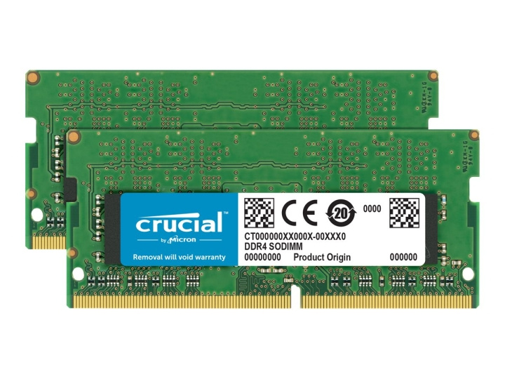 Crucial DDR4 16GB kit 2666MHz CL19 Non-ECC SO-DIMM 260-PIN i gruppen DATORER & KRINGUTRUSTNING / Datorkomponenter / RAM-minnen / DDR4 SoDimm hos TP E-commerce Nordic AB (C63236)