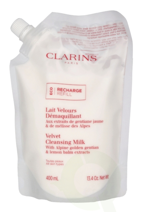 Clarins Velvet Cleansing Milk Eco Refill 400 ml i gruppen SKÖNHET & HÄLSA / Hudvård / Ansiktsvård / Rengöring hos TP E-commerce Nordic AB (C63455)