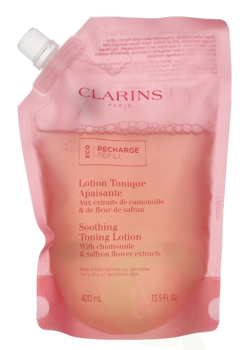 Clarins Soothing Toning Lotion Eco Refill 400 ml i gruppen SKÖNHET & HÄLSA / Hudvård / Ansiktsvård / Rengöring hos TP E-commerce Nordic AB (C63456)