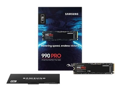 Samsung 990 PRO Solid state-drive MZ-V9P1T0BW 1TB M.2 PCI Express 4.0 x4 (NVMe) i gruppen DATORER & KRINGUTRUSTNING / Datorkomponenter / Hårddiskar / SSD hos TP E-commerce Nordic AB (C63531)