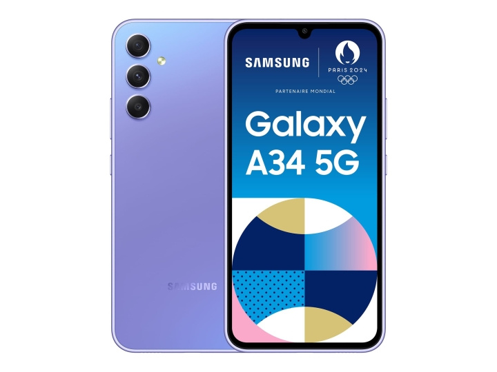 Samsung Galaxy A34 5G 6.6 128GB Violet i gruppen SMARTPHONE & SURFPLATTOR / Mobiltelefoner & smartphones hos TP E-commerce Nordic AB (C63564)