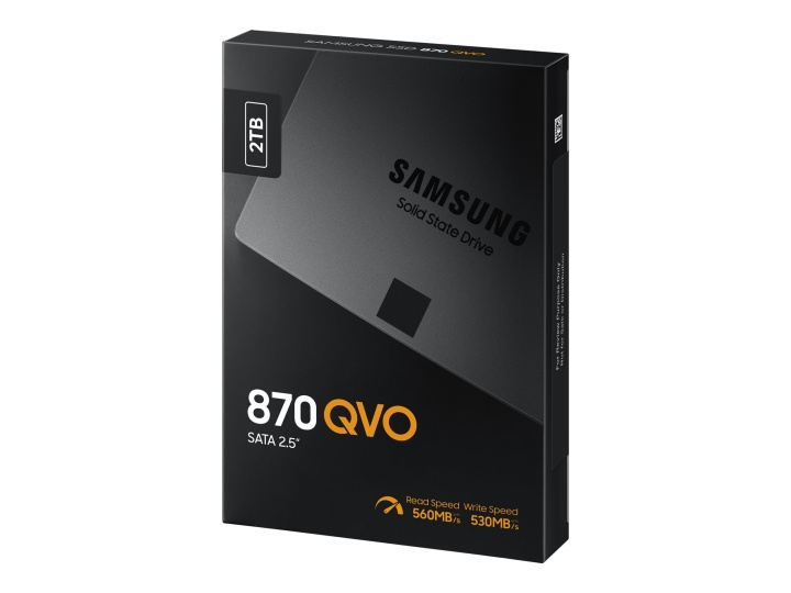 Samsung 870 QVO SSD MZ-77Q2T0BW 2TB 2.5 SATA-600 i gruppen DATORER & KRINGUTRUSTNING / Datorkomponenter / Hårddiskar / SSD hos TP E-commerce Nordic AB (C63676)