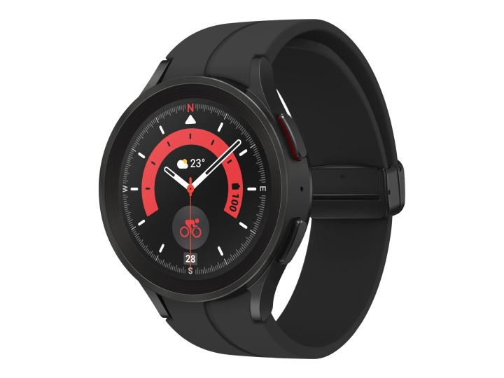 Samsung Galaxy Watch5 Pro 45 mm Svart Smart klocka i gruppen SPORT, FRITID & HOBBY / Smartwatch & Aktivitetsarmband / Smartwatches hos TP E-commerce Nordic AB (C63836)