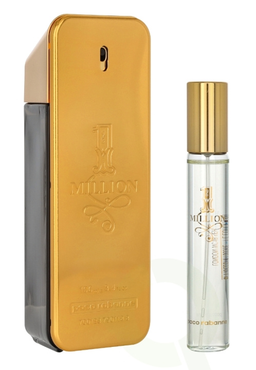 Paco Rabanne 1 Million Giftset 120 ml Edt Spray 100ml/Edt 20ml i gruppen SKÖNHET & HÄLSA / Presentkit / Presentkit För Honom hos TP E-commerce Nordic AB (C64044)