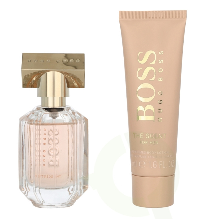 Hugo Boss The Scent For Her Giftset 80 ml Edp Spray 30ml/Body Lotion 50ml i gruppen SKÖNHET & HÄLSA / Doft & Parfym / Parfym / Parfym för henne hos TP E-commerce Nordic AB (C64075)