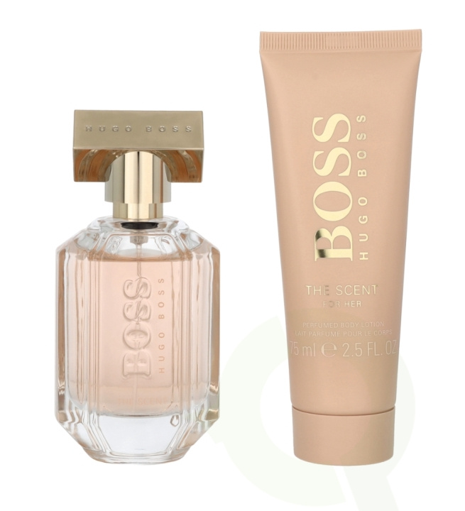 Hugo Boss The Scent For Her Giftset 125 ml Edp Spray 50ml/Body Lotion 75ml i gruppen SKÖNHET & HÄLSA / Doft & Parfym / Parfym / Parfym för henne hos TP E-commerce Nordic AB (C64174)