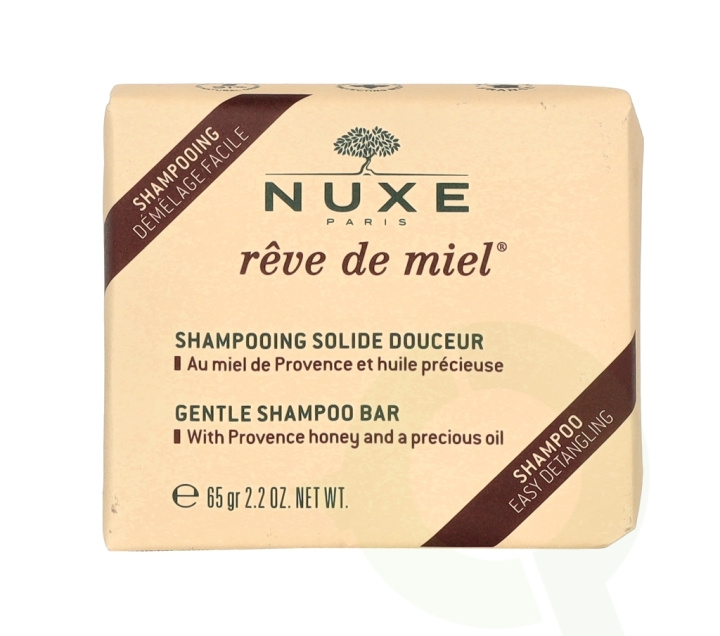 Nuxe Reve De Miel Gentle Shampoo Bar 65 g i gruppen SKÖNHET & HÄLSA / Hudvård / Kroppsvård / Bad & Duschcreme hos TP E-commerce Nordic AB (C64212)