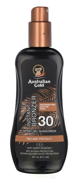 Australian Gold Spray Gel Instant Bronzer SPF30 237 ml i gruppen SKÖNHET & HÄLSA / Hudvård / Solskydd & Tanning / Solskydd hos TP E-commerce Nordic AB (C64351)
