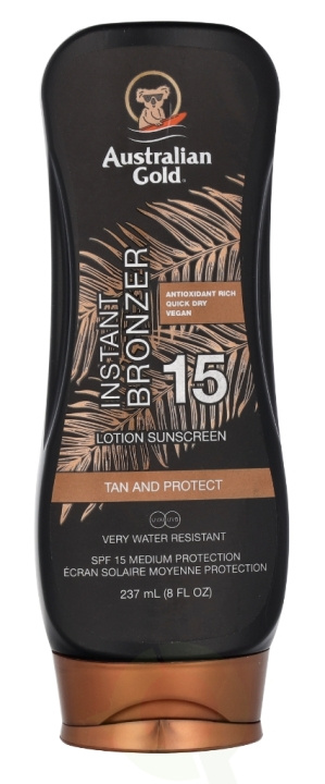 Australian Gold Lotion With Instant Bronzer SPF15 237 ml i gruppen SKÖNHET & HÄLSA / Hudvård / Solskydd & Tanning / Solskydd hos TP E-commerce Nordic AB (C64352)