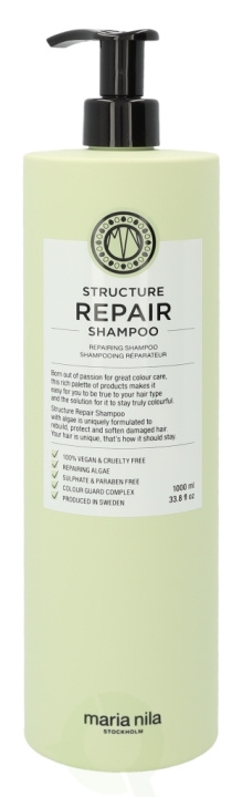 Maria Nila Structure Repair Shampoo 1000 ml i gruppen SKÖNHET & HÄLSA / Hår & Styling / Hårvårdsprodukter / Schampo hos TP E-commerce Nordic AB (C64376)