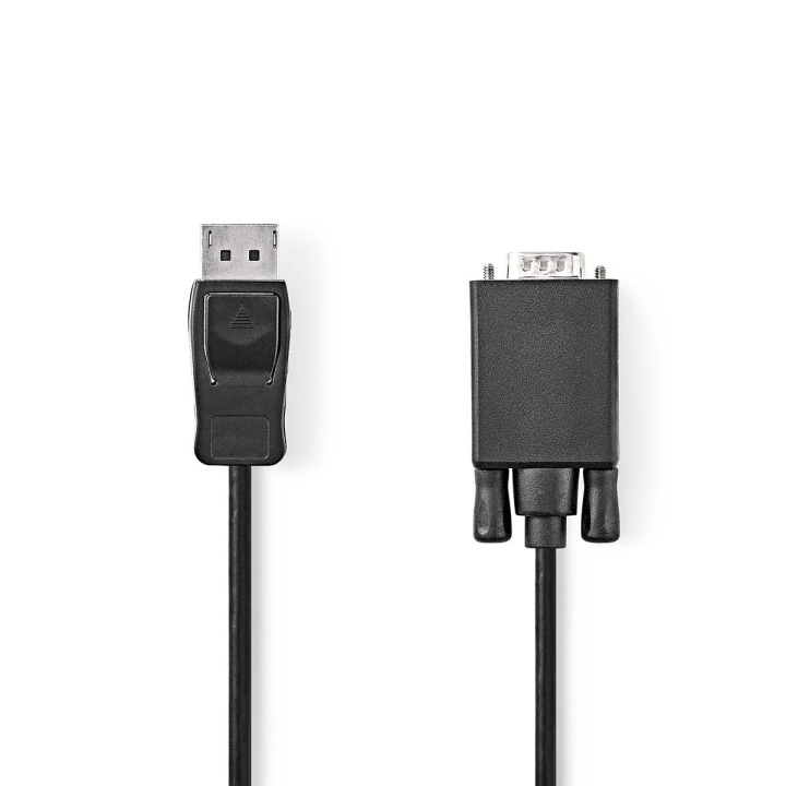 Nedis VGA-kabel | DisplayPort Hane | VGA Hane | Nickelplaterad | Maximal upplösning: 1080p | 1.00 m | Rund | PVC | Svart | Label i gruppen DATORER & KRINGUTRUSTNING / Datorkablar / VGA / Kablar hos TP E-commerce Nordic AB (C64406)