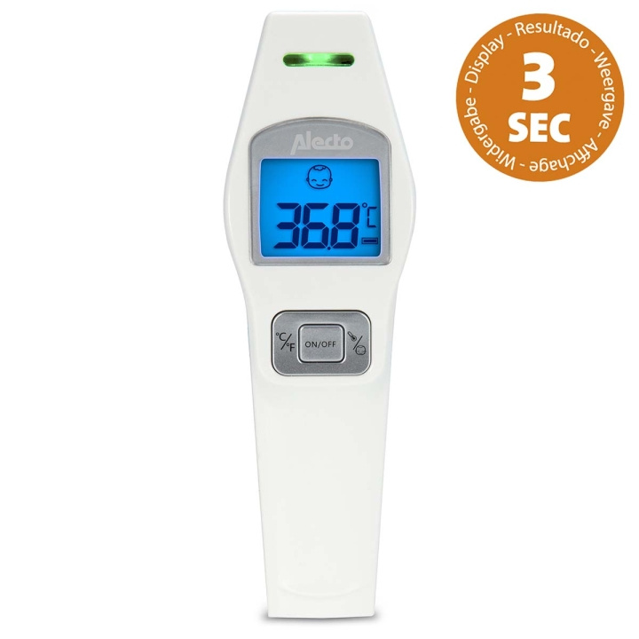 Alecto BC-37 Pannatermometer infraröd vit i gruppen SKÖNHET & HÄLSA / Hälsovård / Febertermometrar hos TP E-commerce Nordic AB (C64465)