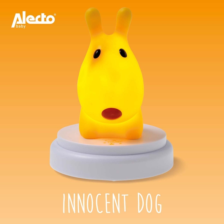 Alecto INNOCENT DOG LED nattlampa hund gul | LEKSAKER, BARN- & BABYPRODUKTER - Barnrum - Barnlampor - Nattlampor | GameStuff
