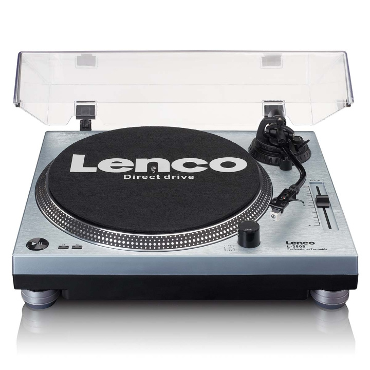 Lenco L-3809ME Direktdriven skivspelare med USB / PC-kodning Metallisk blå i gruppen HEMELEKTRONIK / Ljud & Bild / Hemmabio, HiFi & Bärbart / Kompaktstereo & Skivspelare hos TP E-commerce Nordic AB (C64480)