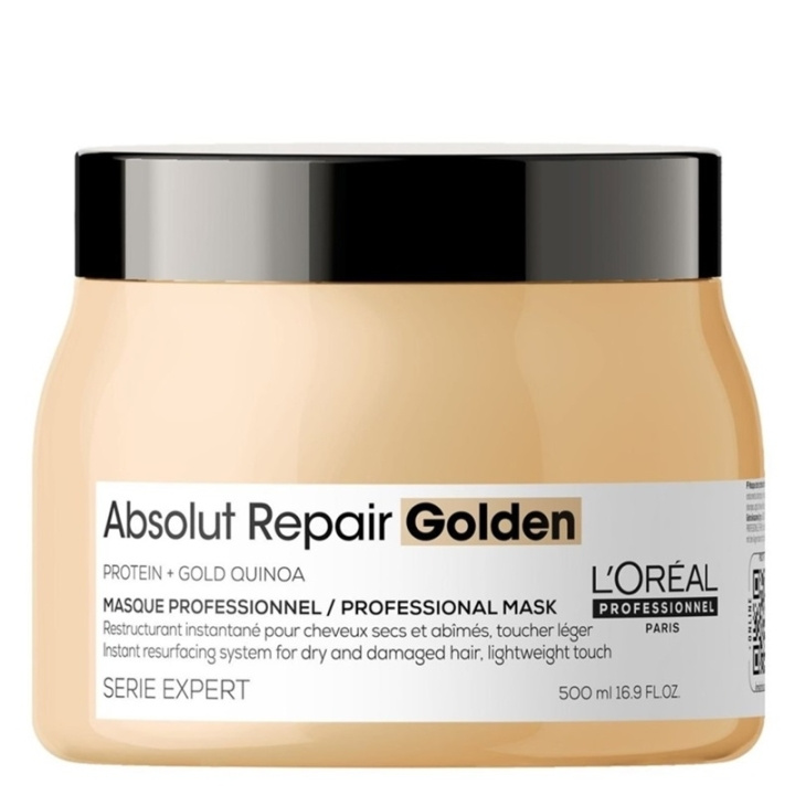 L\'Oreal Professionnel Serie Expert Absolut Repair Golden Masque 500ml i gruppen SKÖNHET & HÄLSA / Hår & Styling / Hårvårdsprodukter / Hårinpackning hos TP E-commerce Nordic AB (C64573)