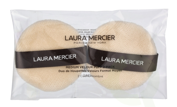 Laura Mercier Medium Velour Puff 2-Pack 1 piece 2pc i gruppen SKÖNHET & HÄLSA / Makeup / Verktyg & Sminkset / Övriga verktyg hos TP E-commerce Nordic AB (C64658)