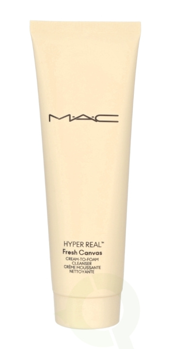 MAC Hyper Real Cream-To Foam Cleanser 125 ml i gruppen SKÖNHET & HÄLSA / Hudvård / Ansiktsvård / Rengöring hos TP E-commerce Nordic AB (C64659)