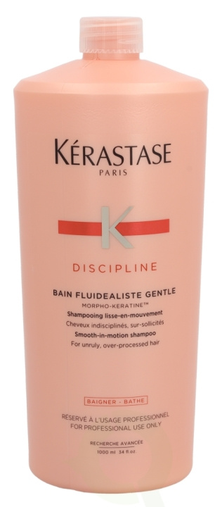 Kerastase Discipline Bain Fluidealiste 1000 ml Smooth-In-Motion Shampoo, For Unruly,Over-Processed Hair i gruppen SKÖNHET & HÄLSA / Hår & Styling / Hårvårdsprodukter / Schampo hos TP E-commerce Nordic AB (C64692)