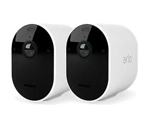 Arlo Pro 5 Spotlight security camera with 2x camera kit, white i gruppen HEM, HUSHÅLL & TRÄDGÅRD / Larm & Säkerhet / Övervakningskameror / Digitalt (Nätverk) / Utomhuskameror hos TP E-commerce Nordic AB (C64760)