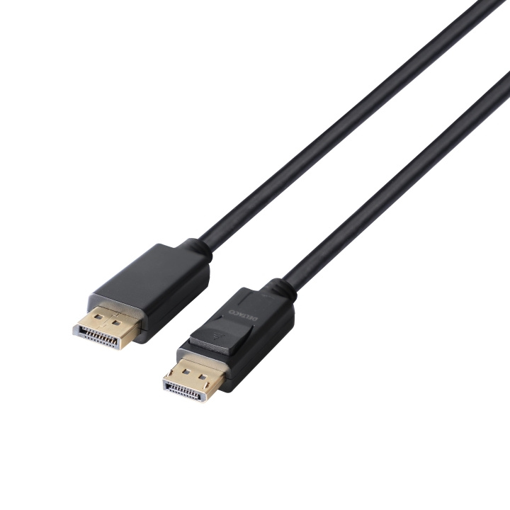 DELTACO DisplayPort cable, DP 1.4, 8K@30Hz, 4m, black i gruppen DATORER & KRINGUTRUSTNING / Datorkablar / DisplayPort / Kablar hos TP E-commerce Nordic AB (C64768)
