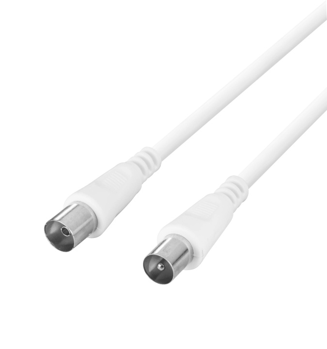 DELTACO Antenna cable, 75 Ohm nickel-plated connectors, 1m i gruppen HEMELEKTRONIK / Kablar & Adaptrar / Antennkablar & Tillbehör / Antennkablar hos TP E-commerce Nordic AB (C64775)