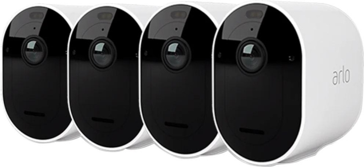 Arlo Pro 5 Spotlight security camera with 4x camera kit, white i gruppen HEM, HUSHÅLL & TRÄDGÅRD / Larm & Säkerhet / Övervakningskameror / Digitalt (Nätverk) / Utomhuskameror hos TP E-commerce Nordic AB (C64783)